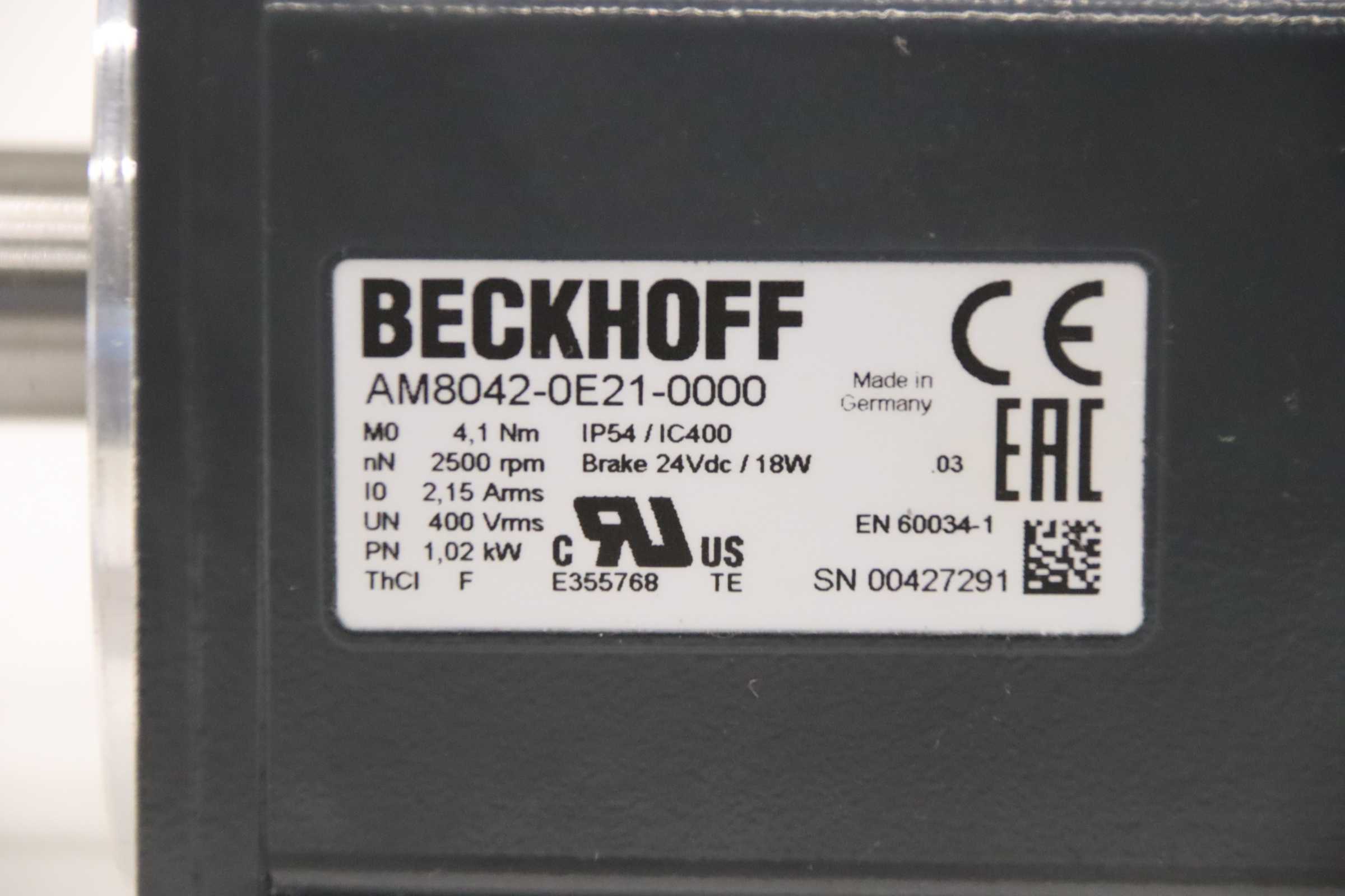 Servomotor 1,02 kW von Beckhoff - AM8042-0E21-0000 – Bild 4
