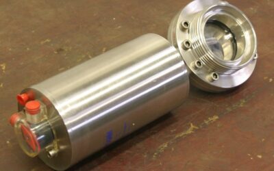 Scheibenventil DN65 von Kieselmann - pneumatischer Antrieb