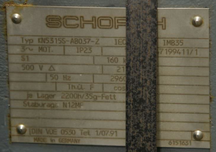 Elektromotor 160 kW 2960 U/min von Schorch - KN5315S-AB037-Z – Bild 6