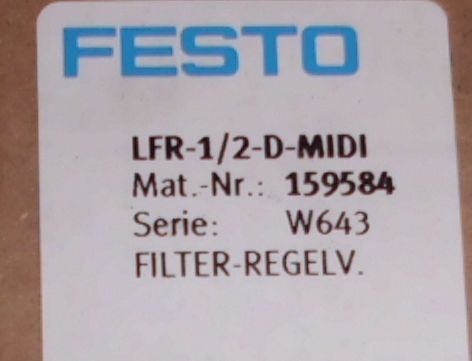 Wartungseinheit Filter Regelventil von Festo - LFR-1/2-D-MIDI – Bild 3