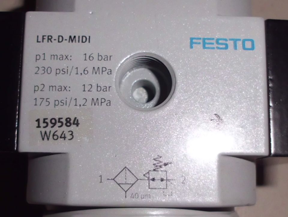 Wartungseinheit Filter Regelventil von Festo - LFR-1/2-D-MIDI – Bild 4