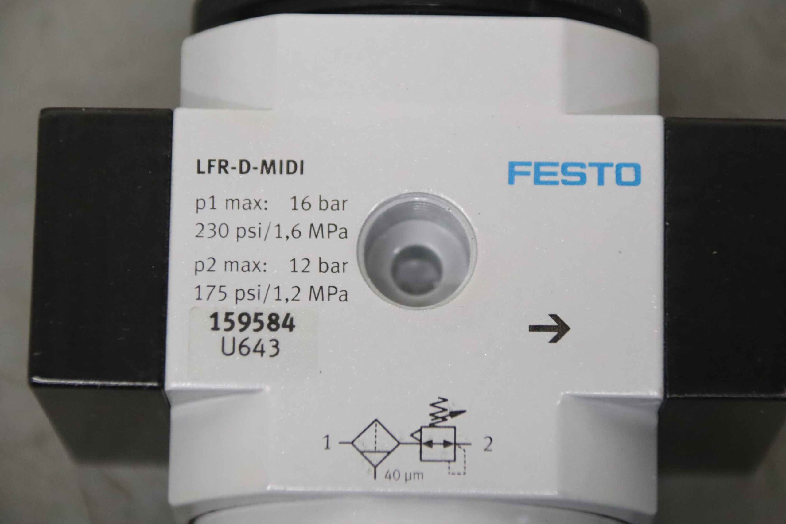 Wartungseinheit Filter Regelventil von Festo - LFR-1/2-D-MIDI – Bild 8