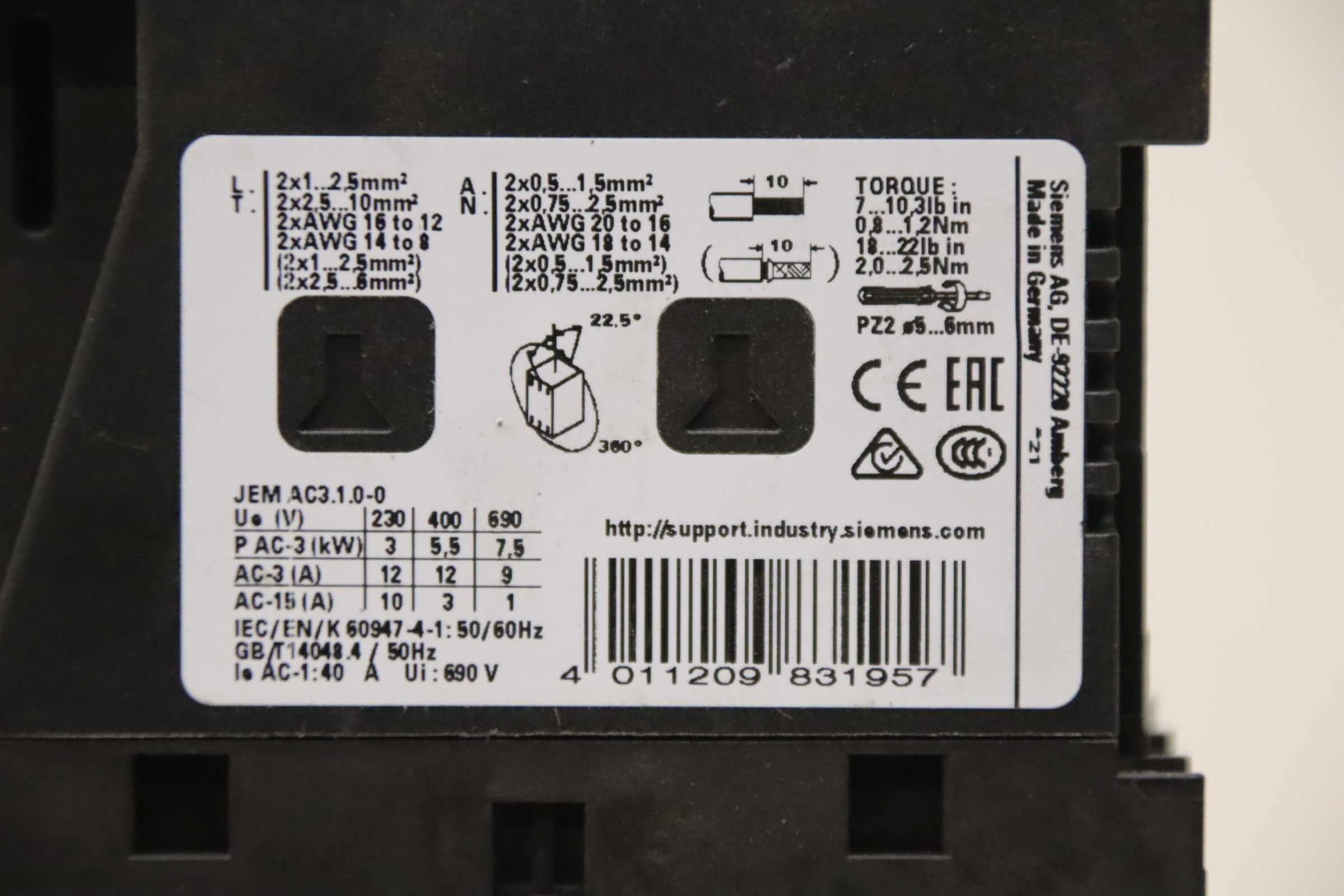 Hilfsschalterblock von Siemens - 3RT2024-1BB40 – Bild 4