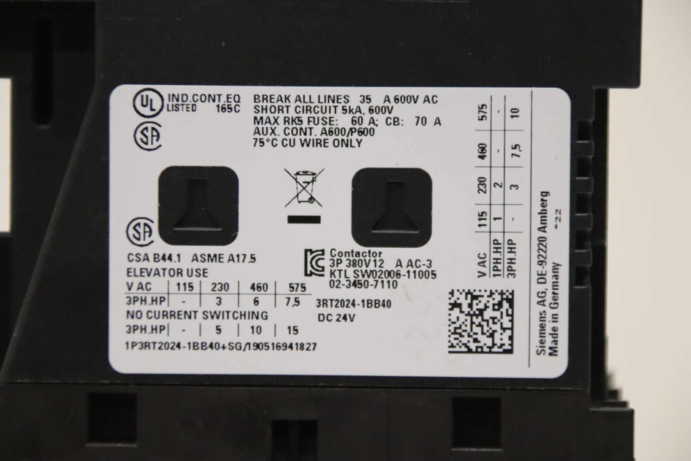Hilfsschalterblock von Siemens - 3RT2024-1BB40 – Bild 5