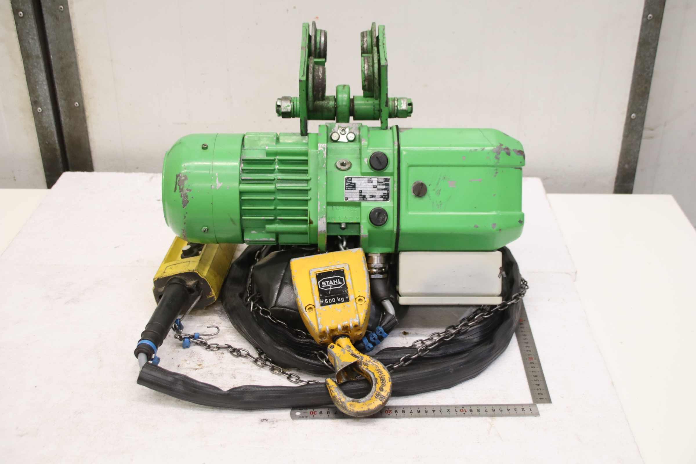 Kettenzug mit Fahrwerk 500 kg von Stahl - T 302 L – Bild 3