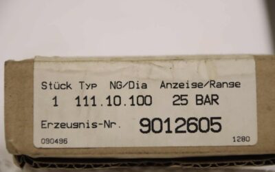 Manometer 0-25 bar von Wika - 111.10.100  25 bar – Bild 5