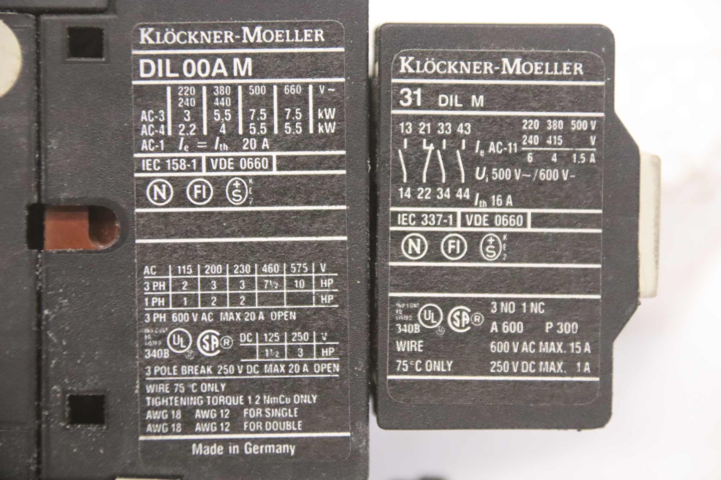 Schütz von Klöckner Moeller - DIL 00A M 31 DIL M Z 00-10 – Bild 4