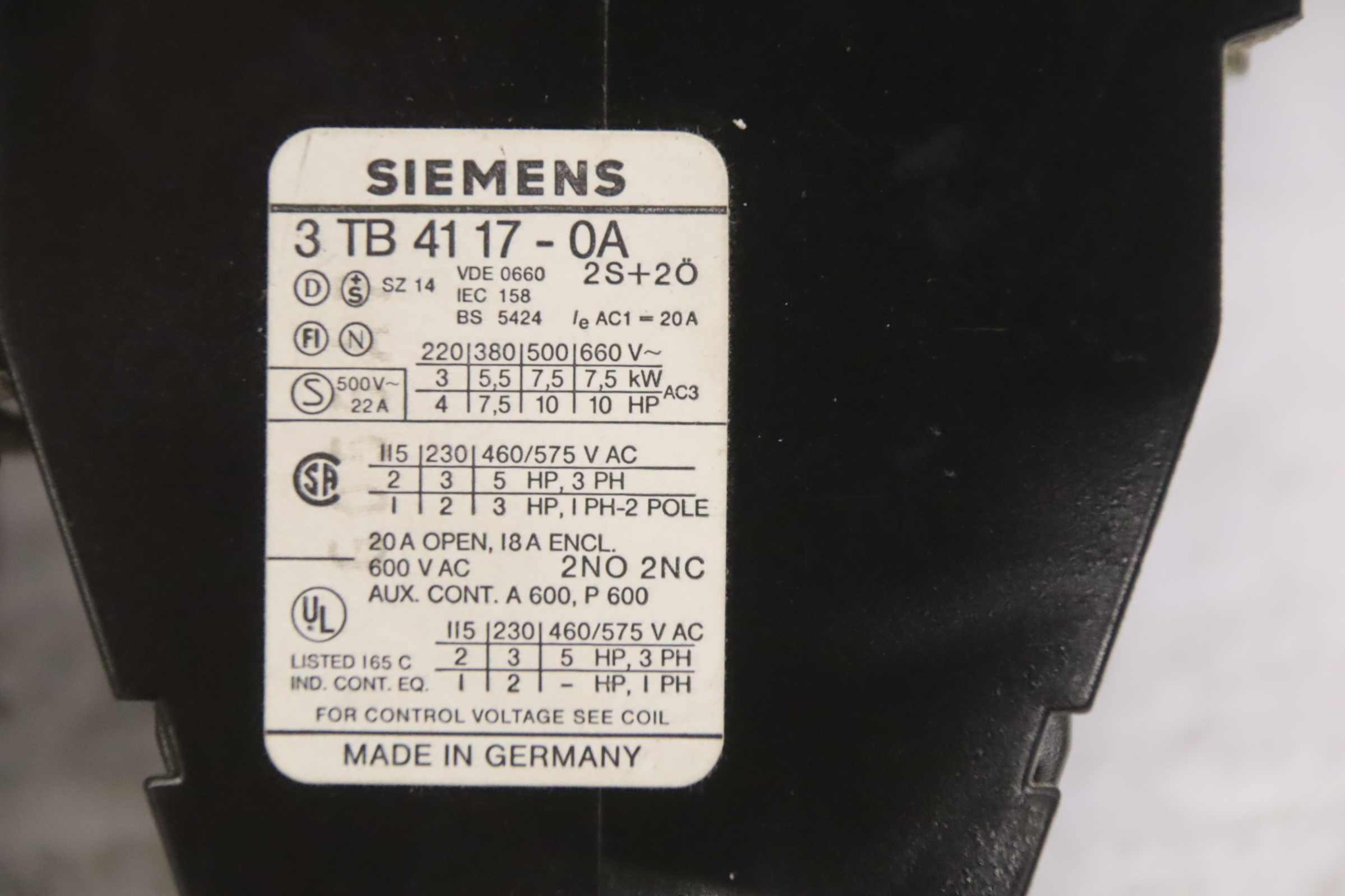 Motorschutzrelais von Siemens - 3 UA50 3 TB 41 – Bild 4