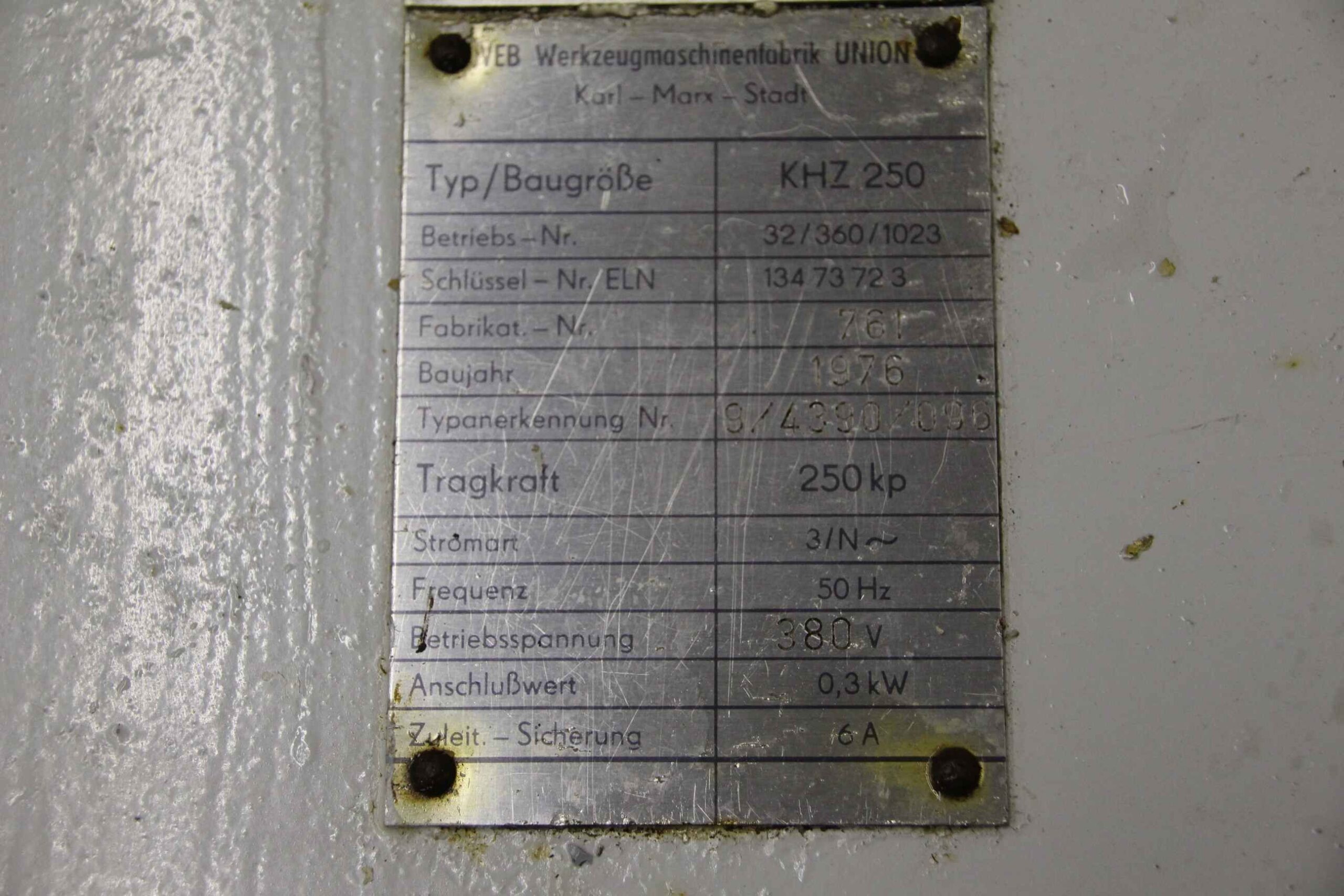 Säulenschwenkkran Ausleger 1,80 m/250 kg von VEB - KHZ 250 – Bild 6
