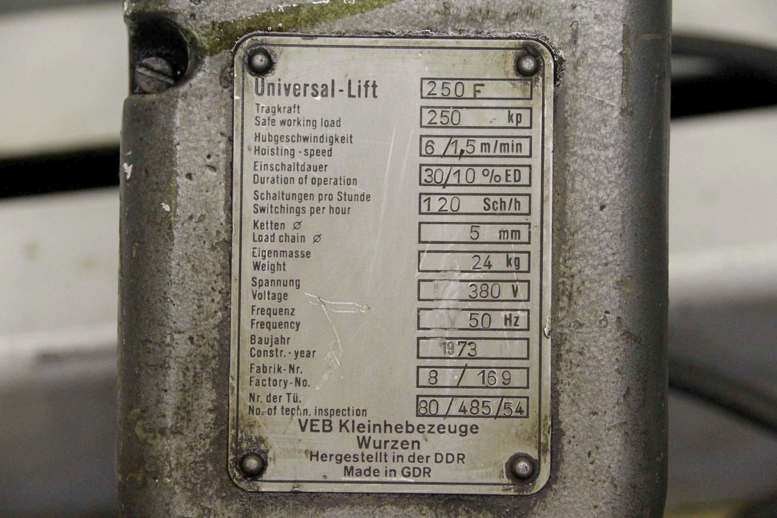 Säulenschwenkkran Ausleger 1,80 m/250 kg von VEB - KHZ 250 – Bild 7