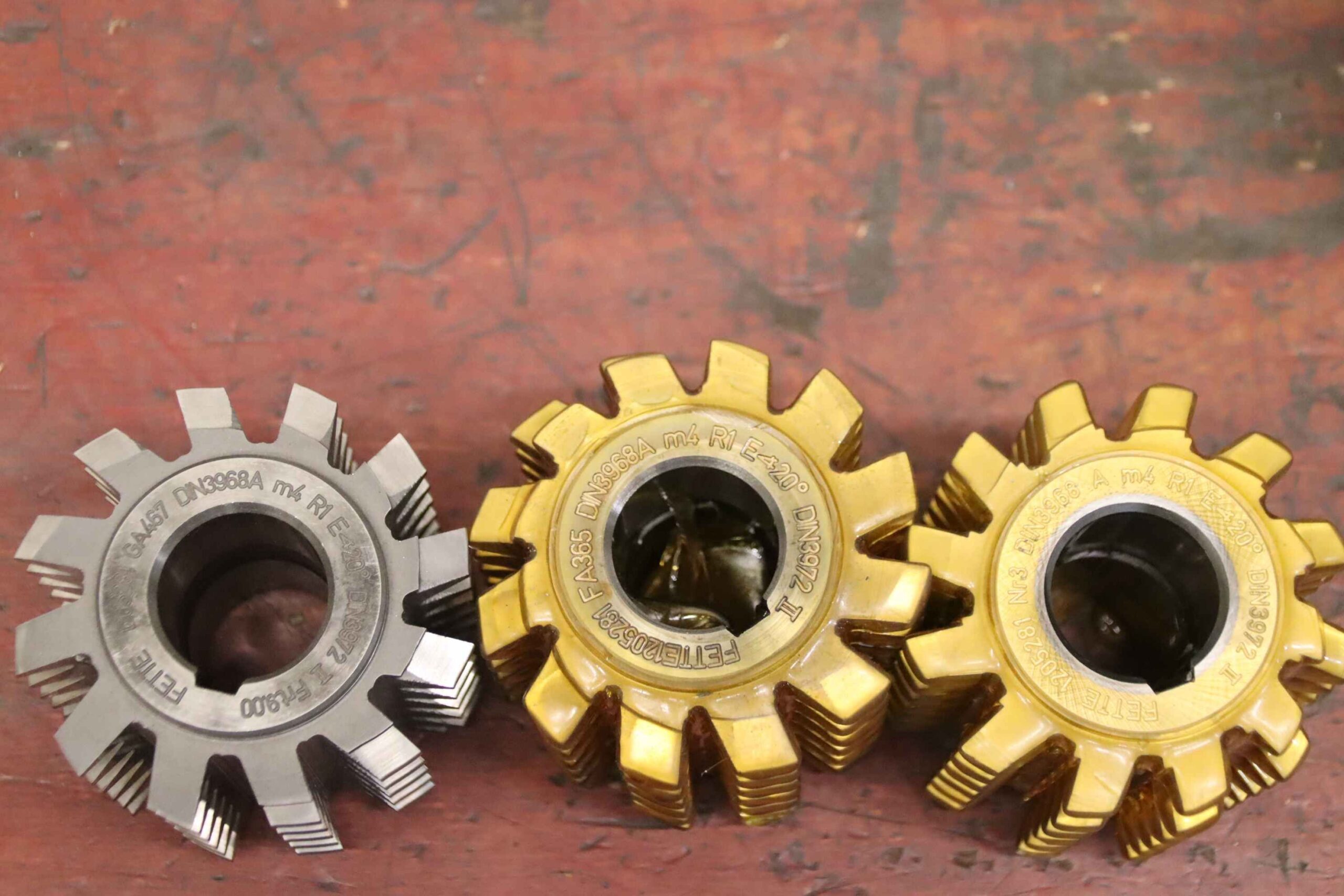 Modulfräser Wälzfräser 6 Stück von Fette - Mod.4 R1 EW 20° – Bild 3