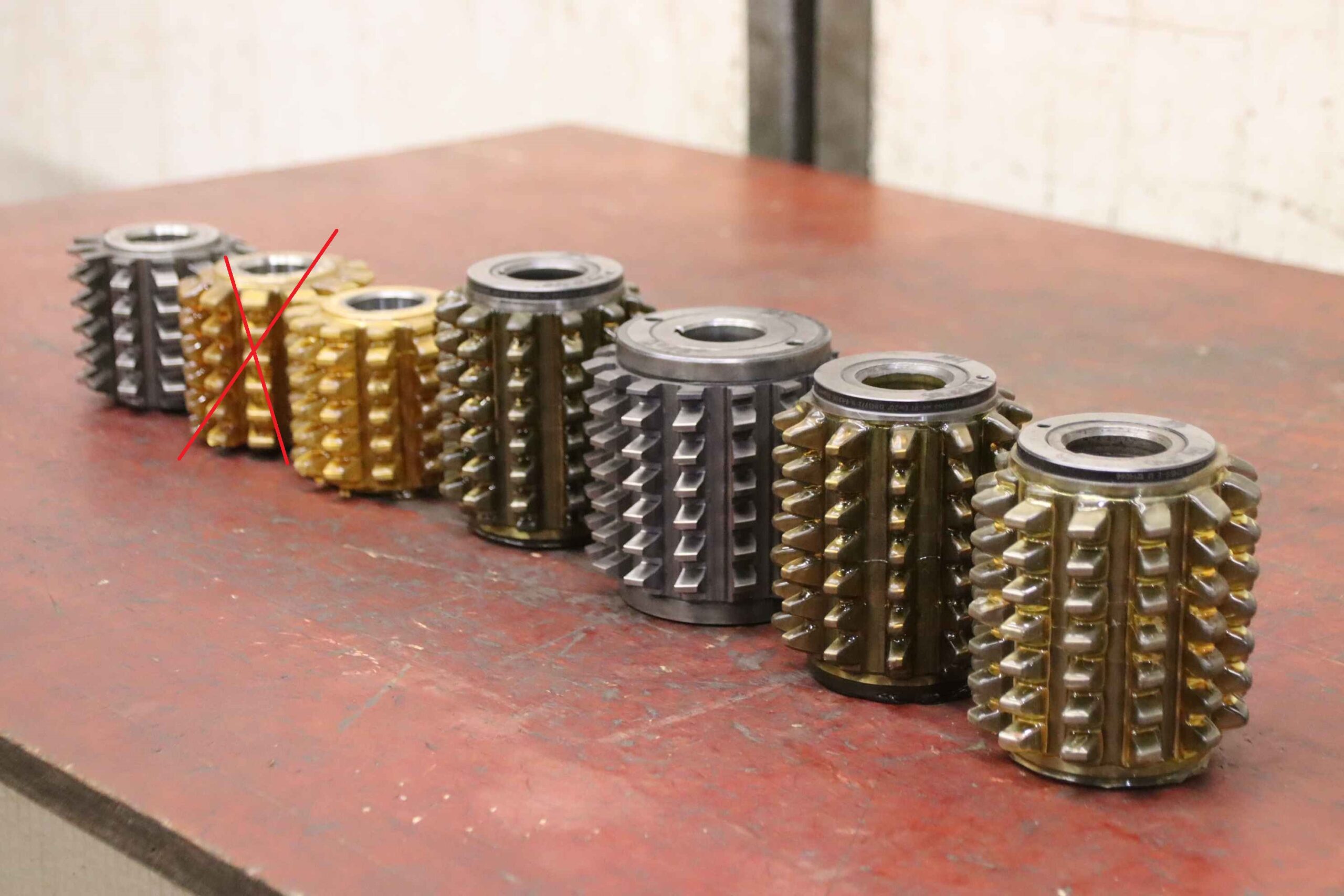Modulfräser Wälzfräser 6 Stück von Fette - Mod.4 R1 EW 20°