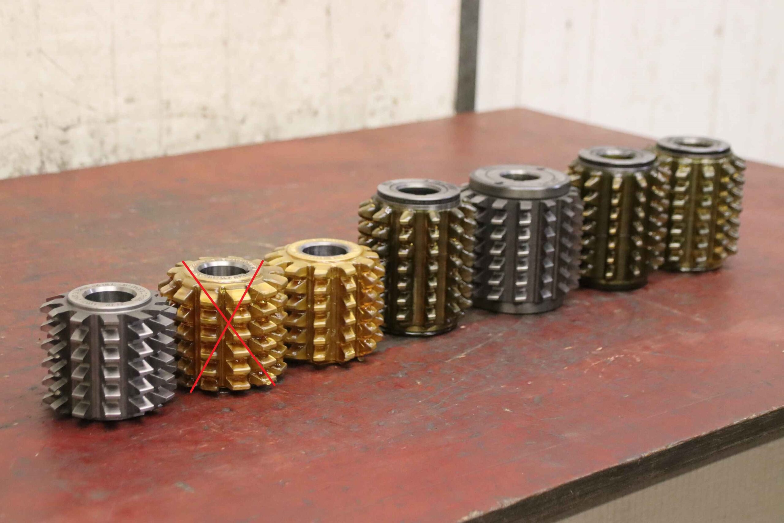 Modulfräser Wälzfräser 6 Stück von Fette - Mod.4 R1 EW 20° – Bild 2