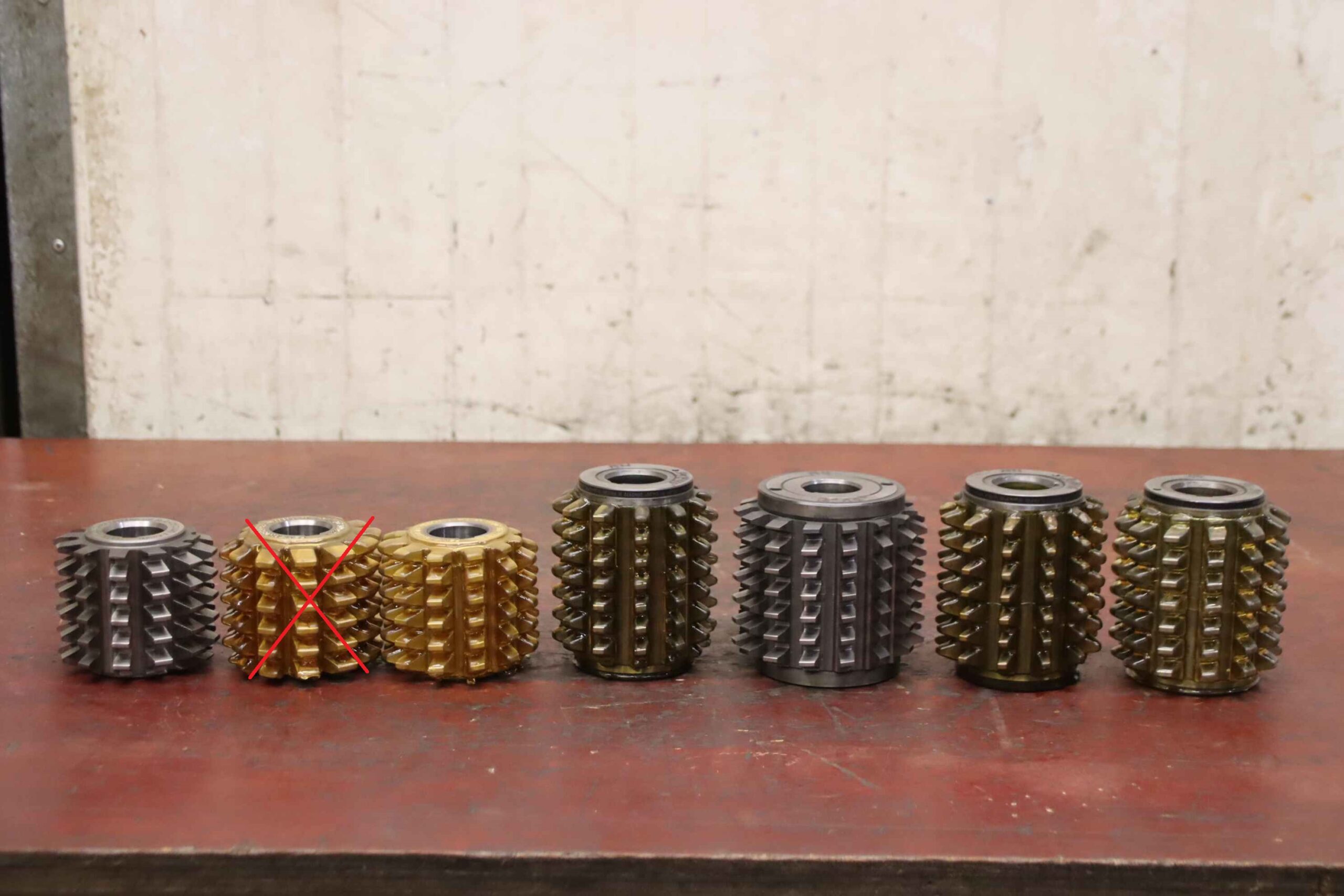 Modulfräser Wälzfräser 6 Stück von Fette - Mod.4 R1 EW 20° – Bild 3