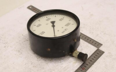 Alternative view of Manometer 0 - 0,1 bar / 0-1000  mmWs von TGL - Ø 160 mm  0-1000  mmWs