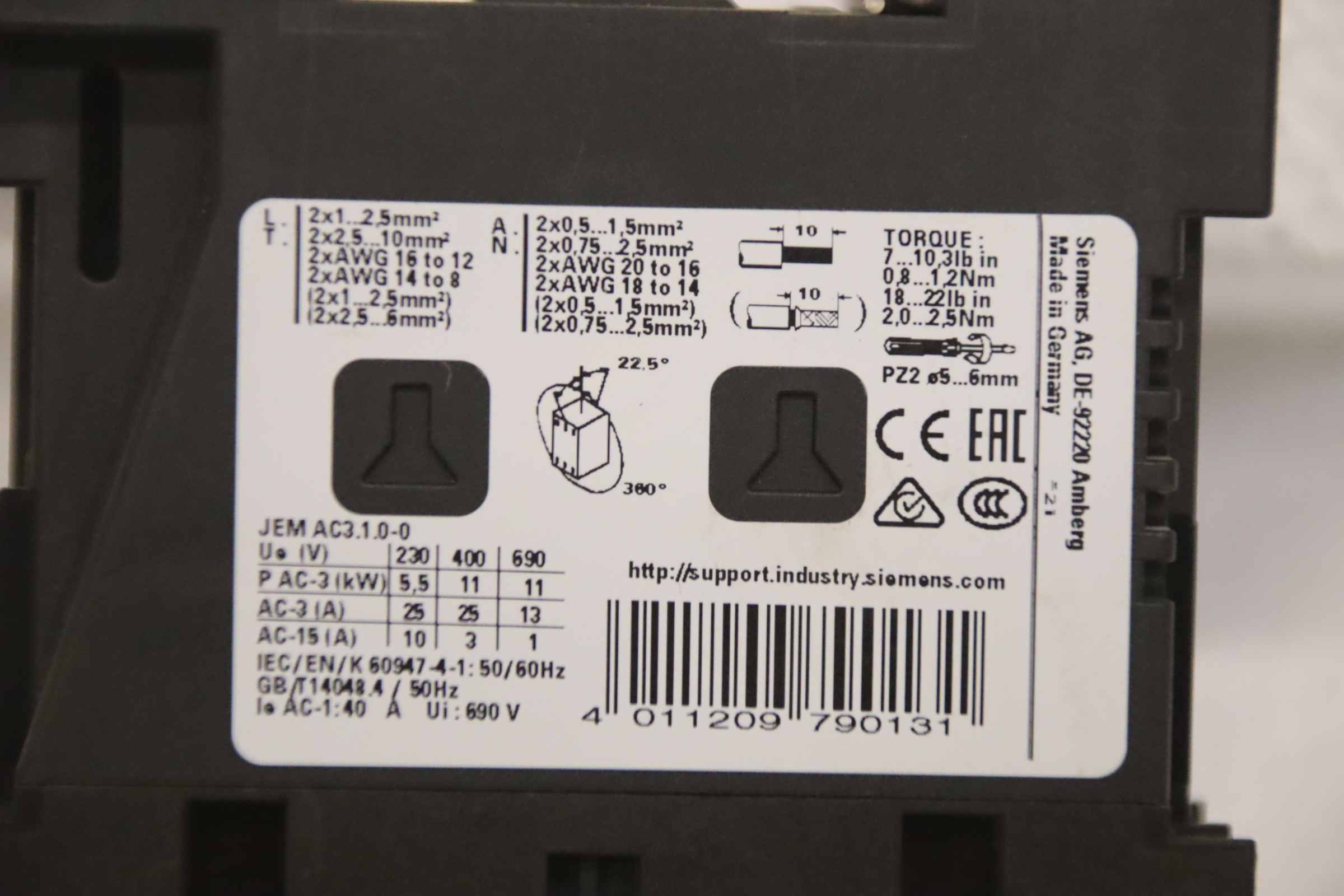 Hilfsschalterblock von Siemens - 3RT2026-1BB40 – Bild 5
