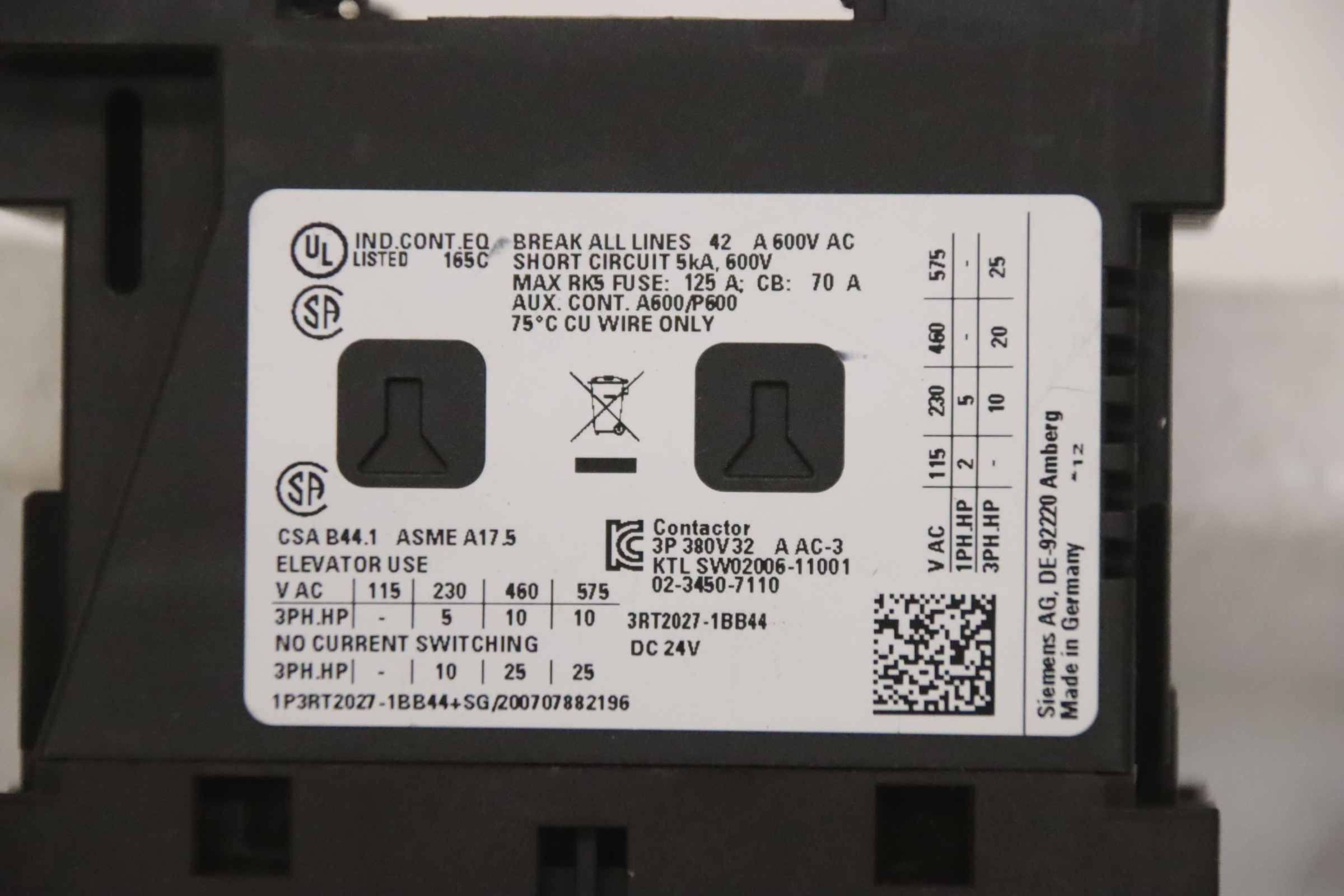 Hilfsschalterblock von Siemens - 3RT2027-1BB44 / 3RH2911-1HA11 – Bild 5