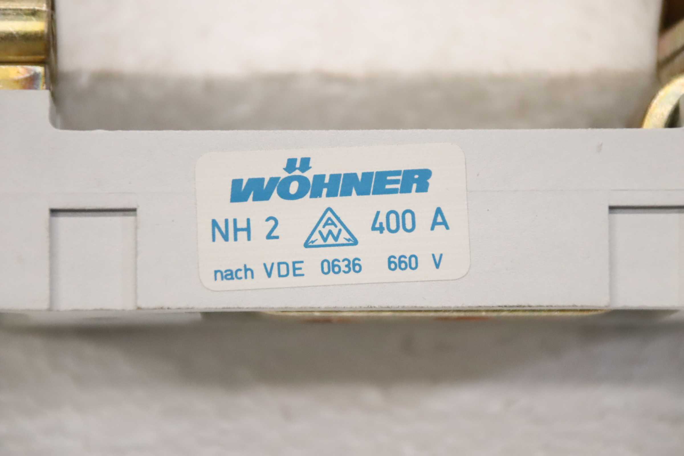 Sicherungsunterteil 3 Stück von wöhner - NH 2 400 A – Bild 5