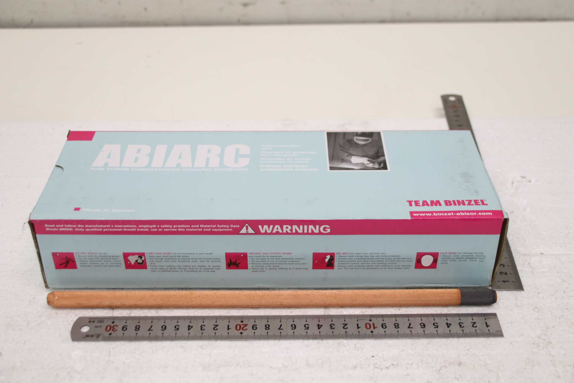 Kohleelektroden 50 Stück von Binzel-abicor - Abiarc DC 13.0x355 mm – Bild 3