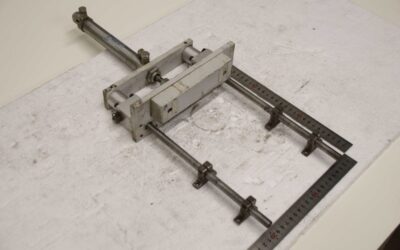 Alternative view of Spannvorrichtung aus Fensterfertigungsanlage von Gubisch Fimec - DST H  Hub 120 mm