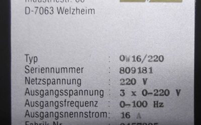 Frequenzumrichter 4 kW von ATB - OW16/220 – Bild 6