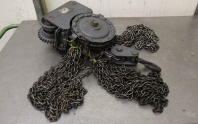 Alternative view of Hand-Kettenzug mit Fahrwerk 1000 kg von VEB** - Kettenlänge 4,8 m