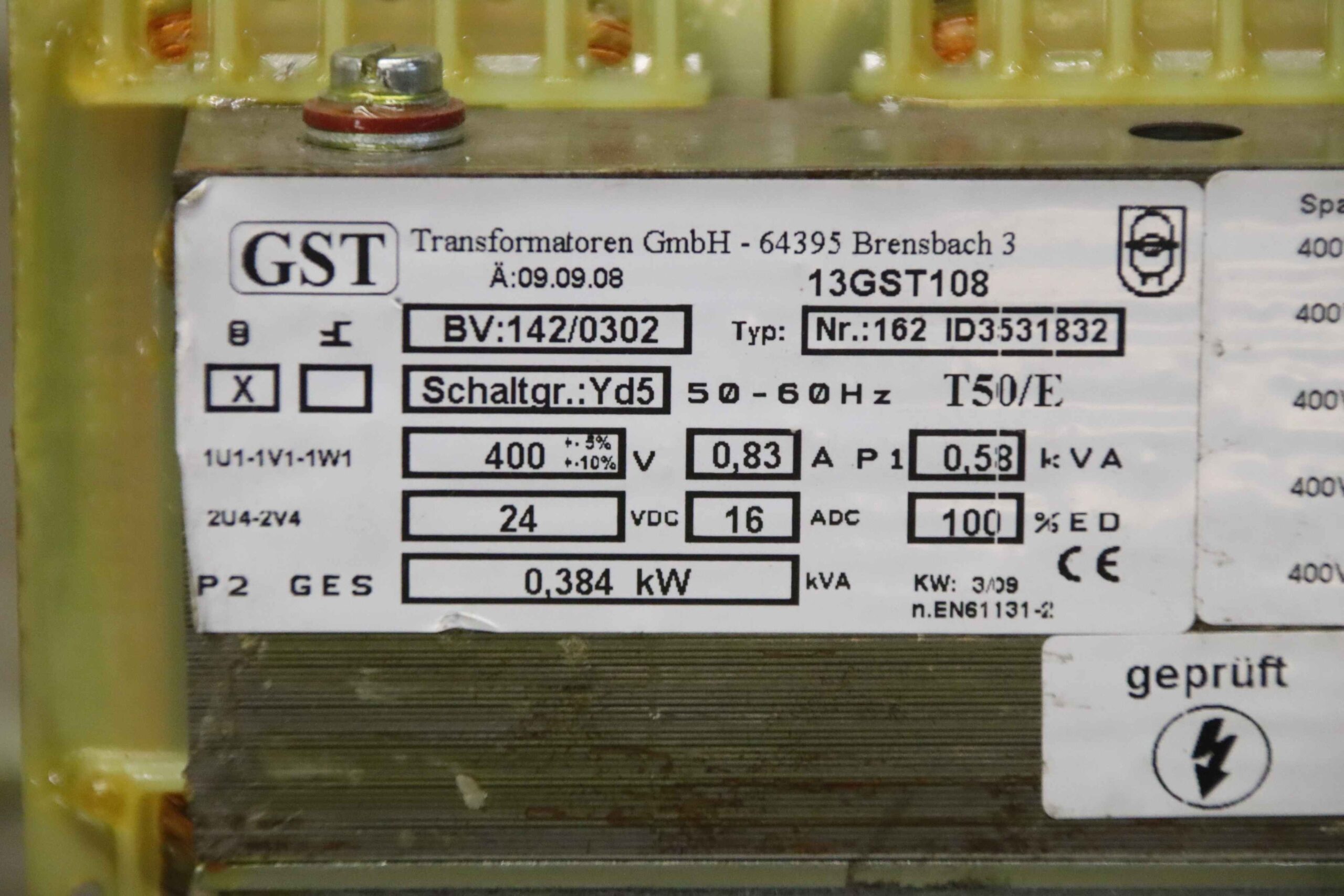 Transformator 0,384 kW von GST Telemecanique - 13GST108 GV2-RT05 – Bild 5