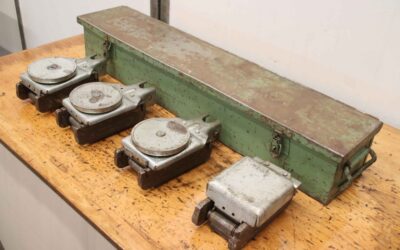 Maschinen-Transportrolle Panzerrolle 4 Stück von unbekannt - Auflagehöhe 110 mm 30 ton