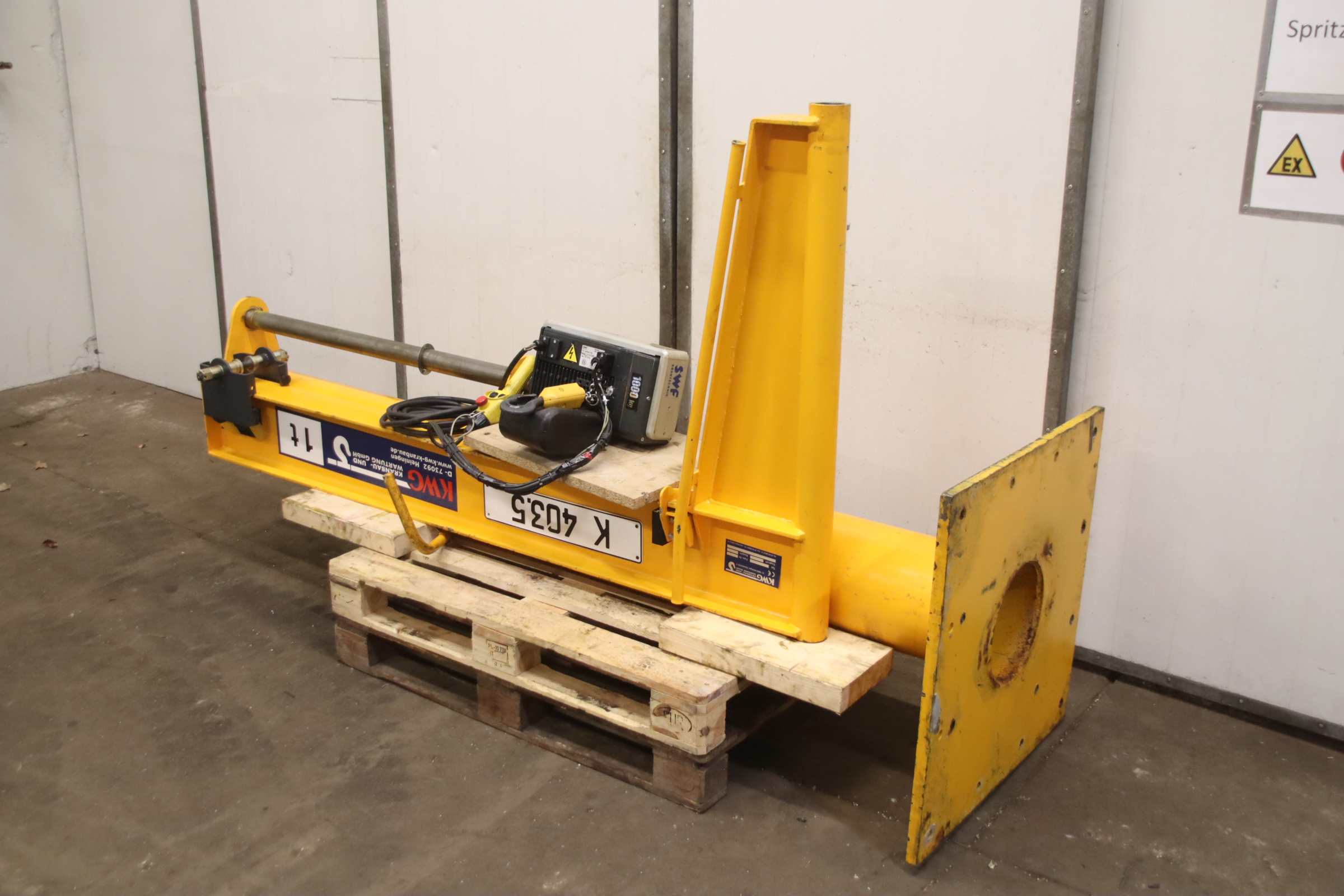 Säulenschwenkkran Ausleger 2,1 m /1000 kg von KWG/SWF - SSK-B 1,0-2,10 – Bild 2