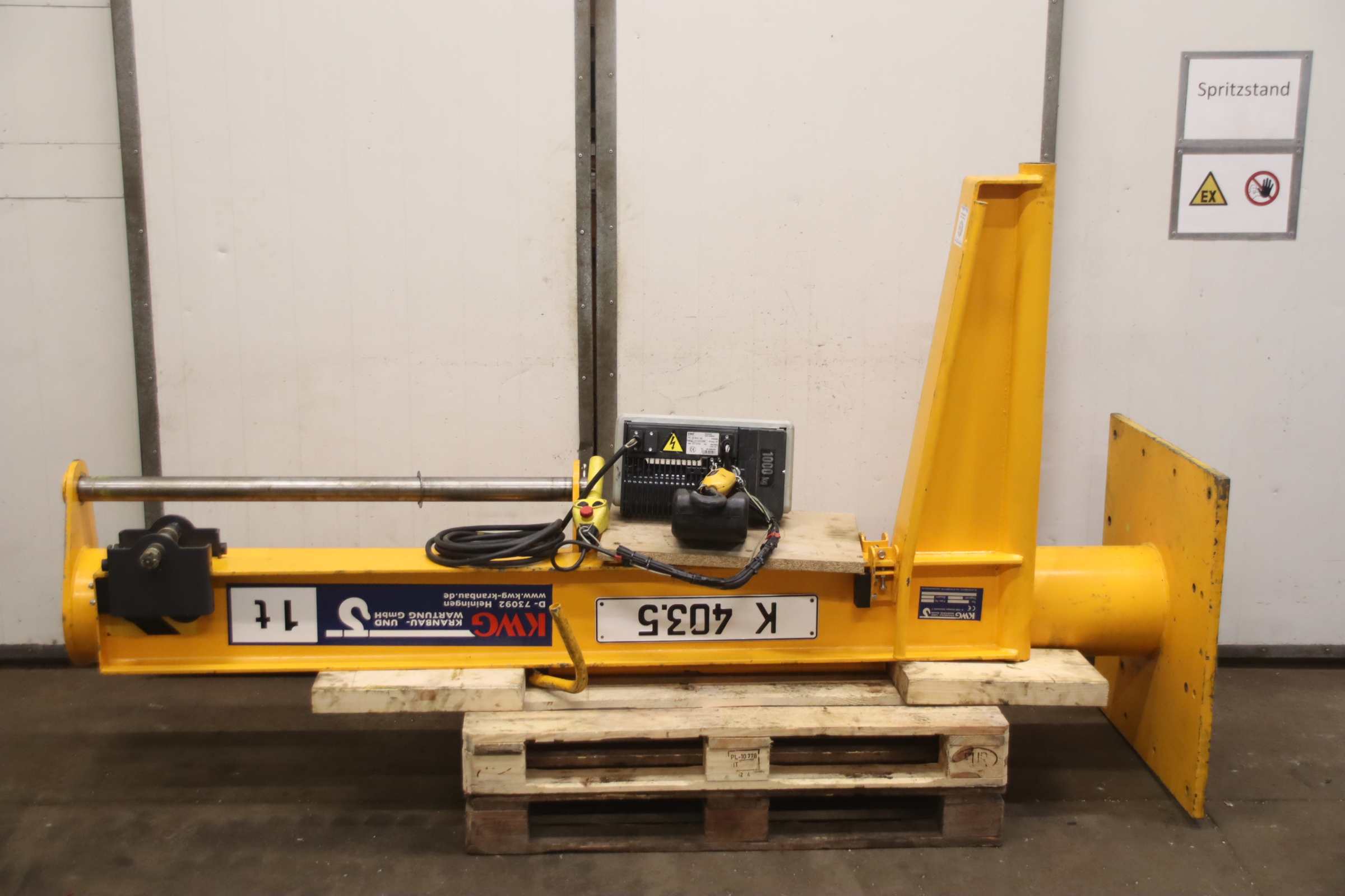 Säulenschwenkkran Ausleger 2,1 m /1000 kg von KWG/SWF - SSK-B 1,0-2,10 – Bild 3