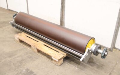 Transportrolle mit Schneidvorrichtung von unbekannt - Ø 327 x 1800 mm gummiert