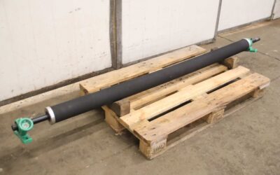 Alternative view of Förderbandrolle Transportrolle von unbekannt - Ø 99 x 1800 mm  gummiert