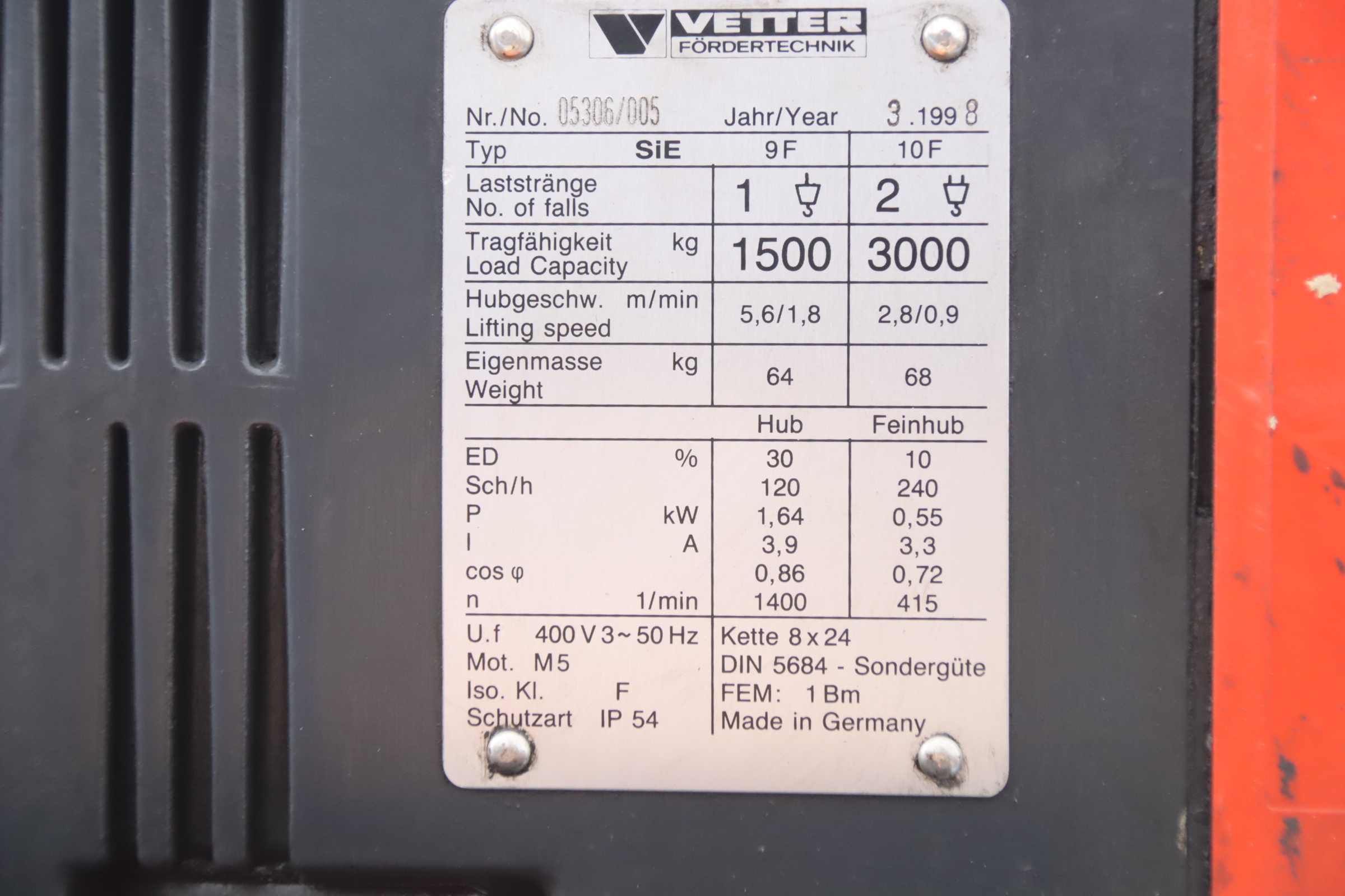 Säulenschwenkkran Ausleger 6 m /3000 kg von VETTER** - TS30-6,0 – Bild 13