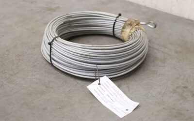 Drahtseil Ø 4 mm 102 m von Stahl** - 6x7 FC PVC transp.