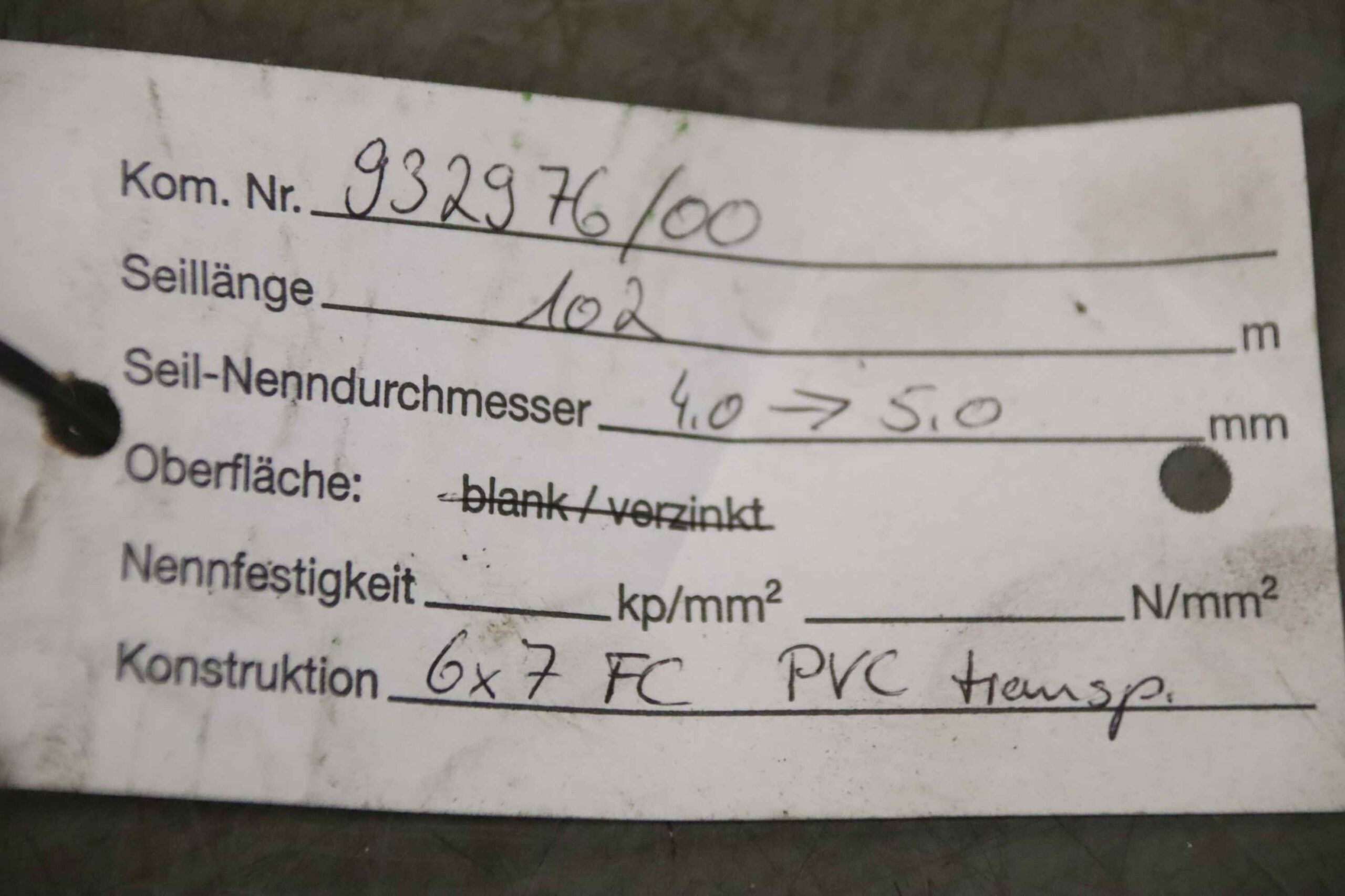 Drahtseil Ø 4 mm 102 m von Stahl** - 6x7 FC PVC transp. – Bild 6