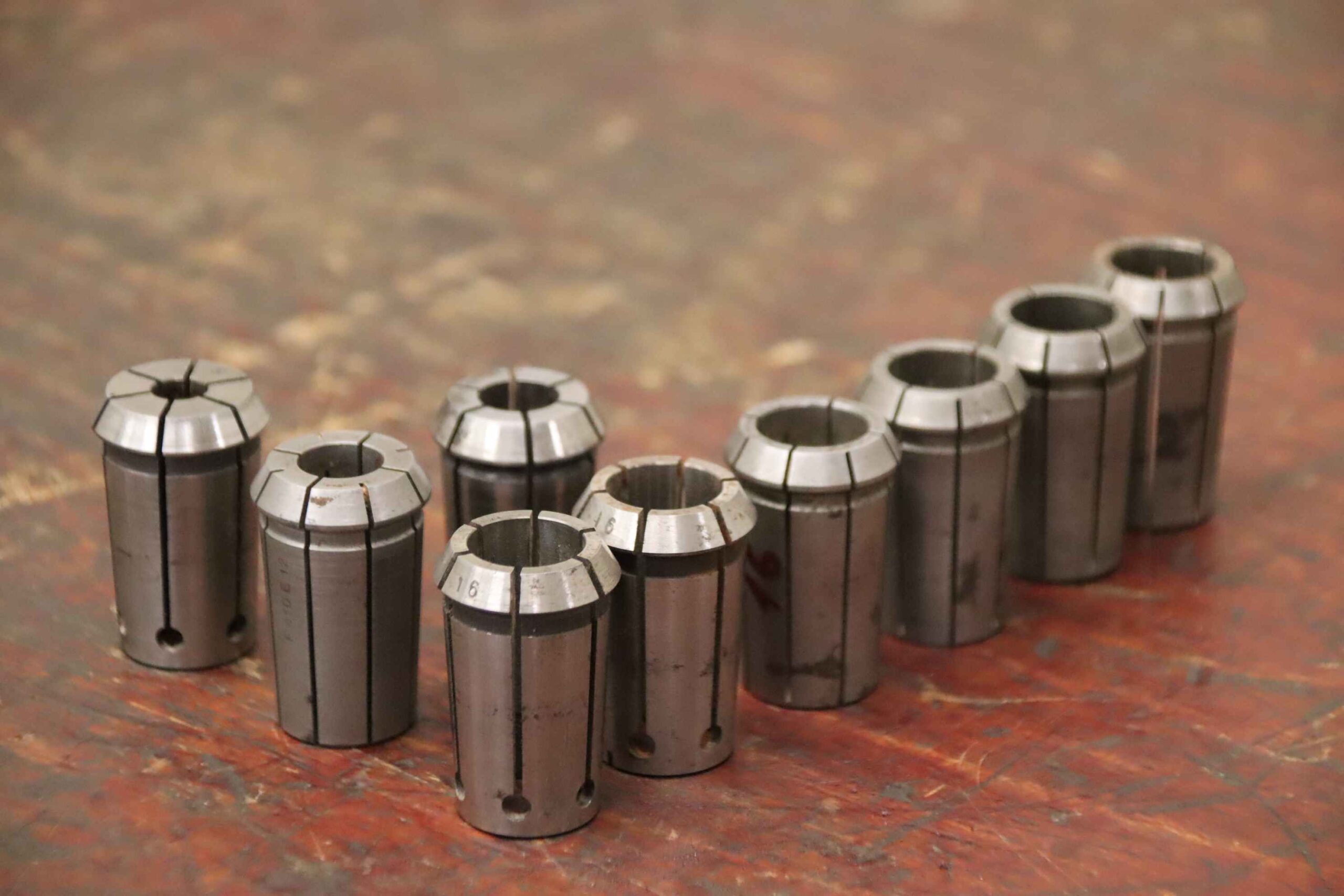Spannzangenhülsen 9 Stück von unbekannt - F410 E Ø 8-16 mm