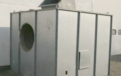 Späneabsauggebläse 30 kW Schallschutz von Rippert** - S80-750/630/1-Aex