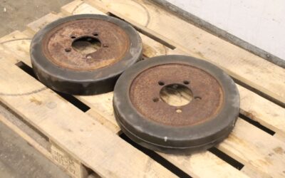 Vollgummi Reifen mit Felge 2 Stück von unbekannt - Ø 420 x 80 mm
