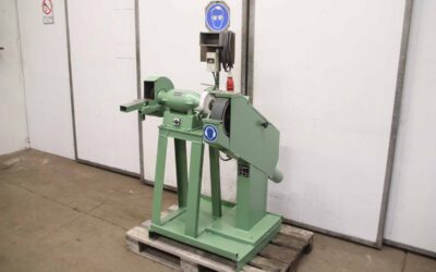 Bandschleifmaschine und Doppelschleifbock von Flott Grit - 75 x 2000 mm / 702 1 /2/200 x 32 x 51