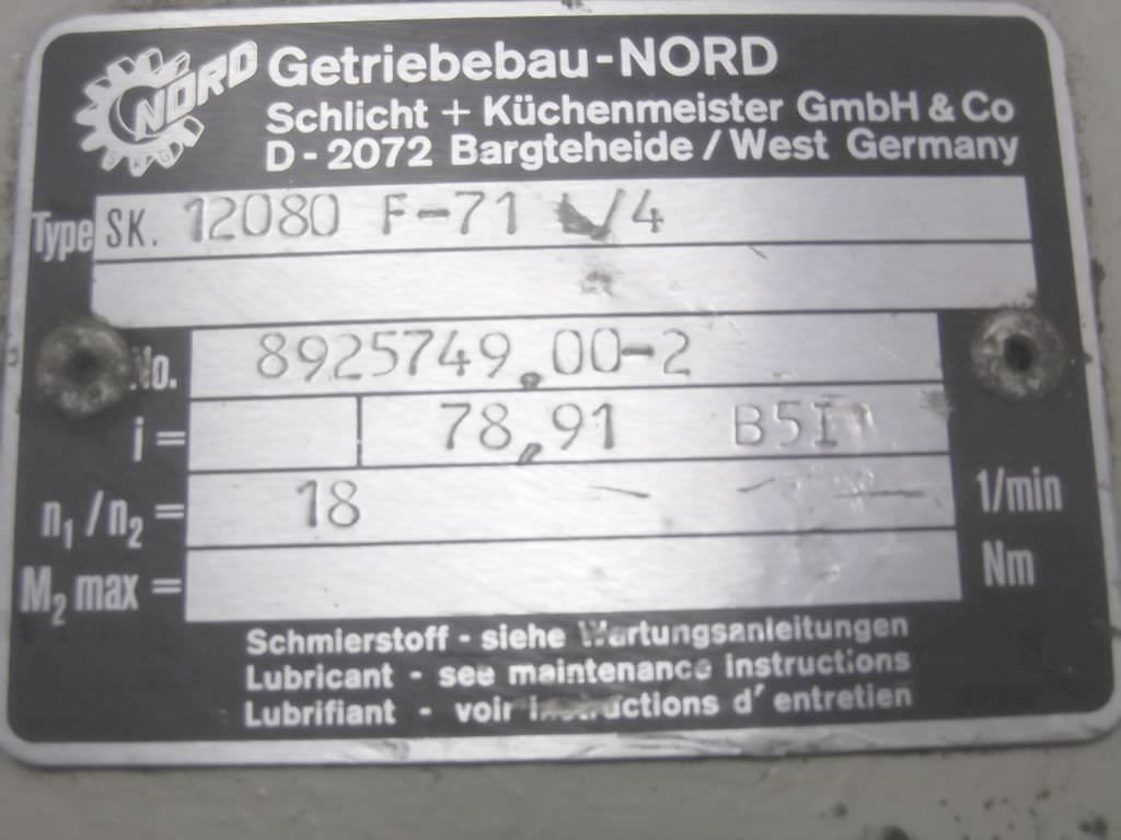 Getriebemotor 0,37 kW 18 U/min von Nord - SK.12080F-71L/4 – Bild 6