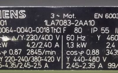 Elektromotor 1,1 kW 2845 U/min von Siemens - 1LA7083-2AA10 – Bild 4