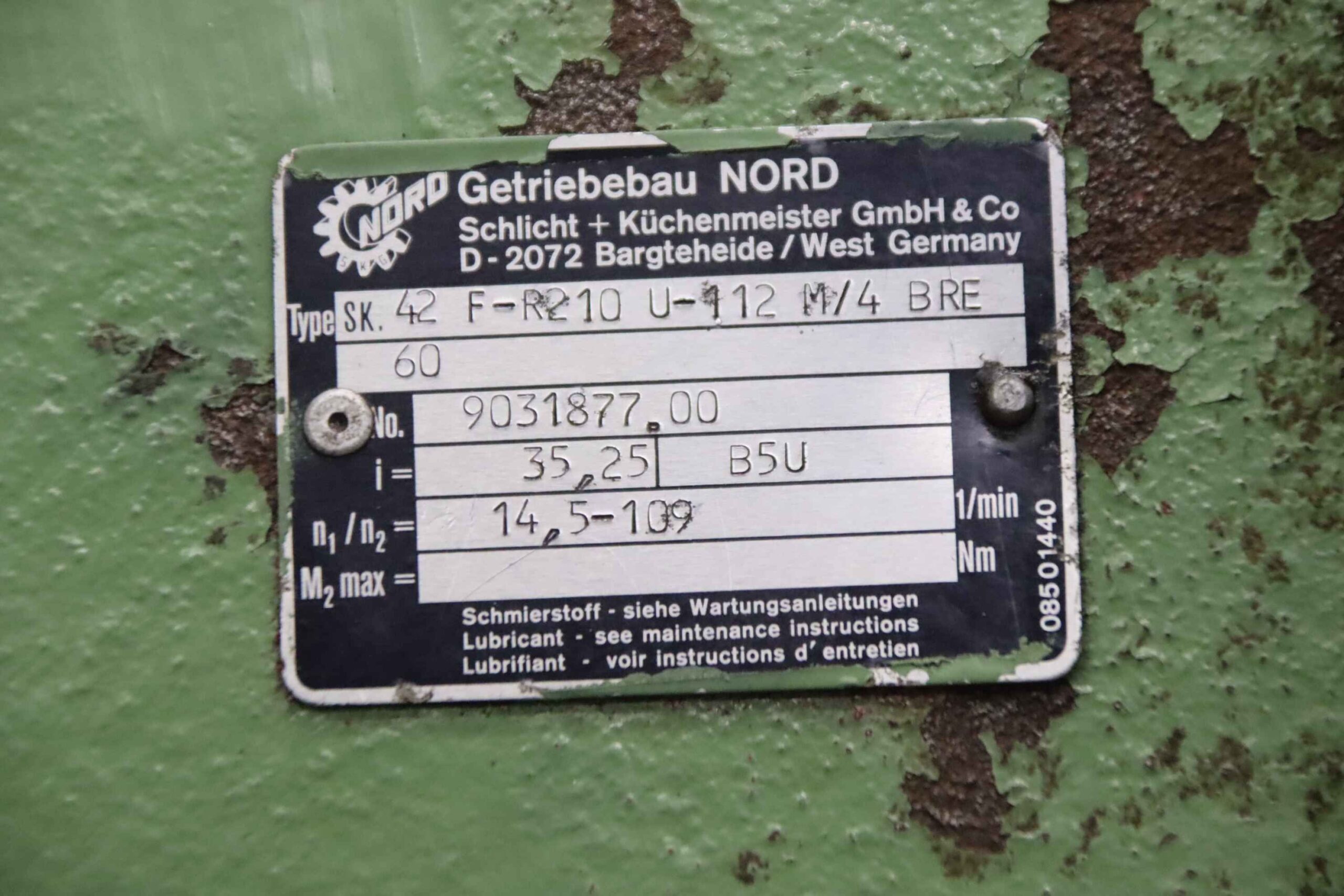 regelbarer Getriebemotor 4 kW 14,5-109 U/min von Nord - SK 42 F-R210 U-112 M/4 BRE – Bild 5