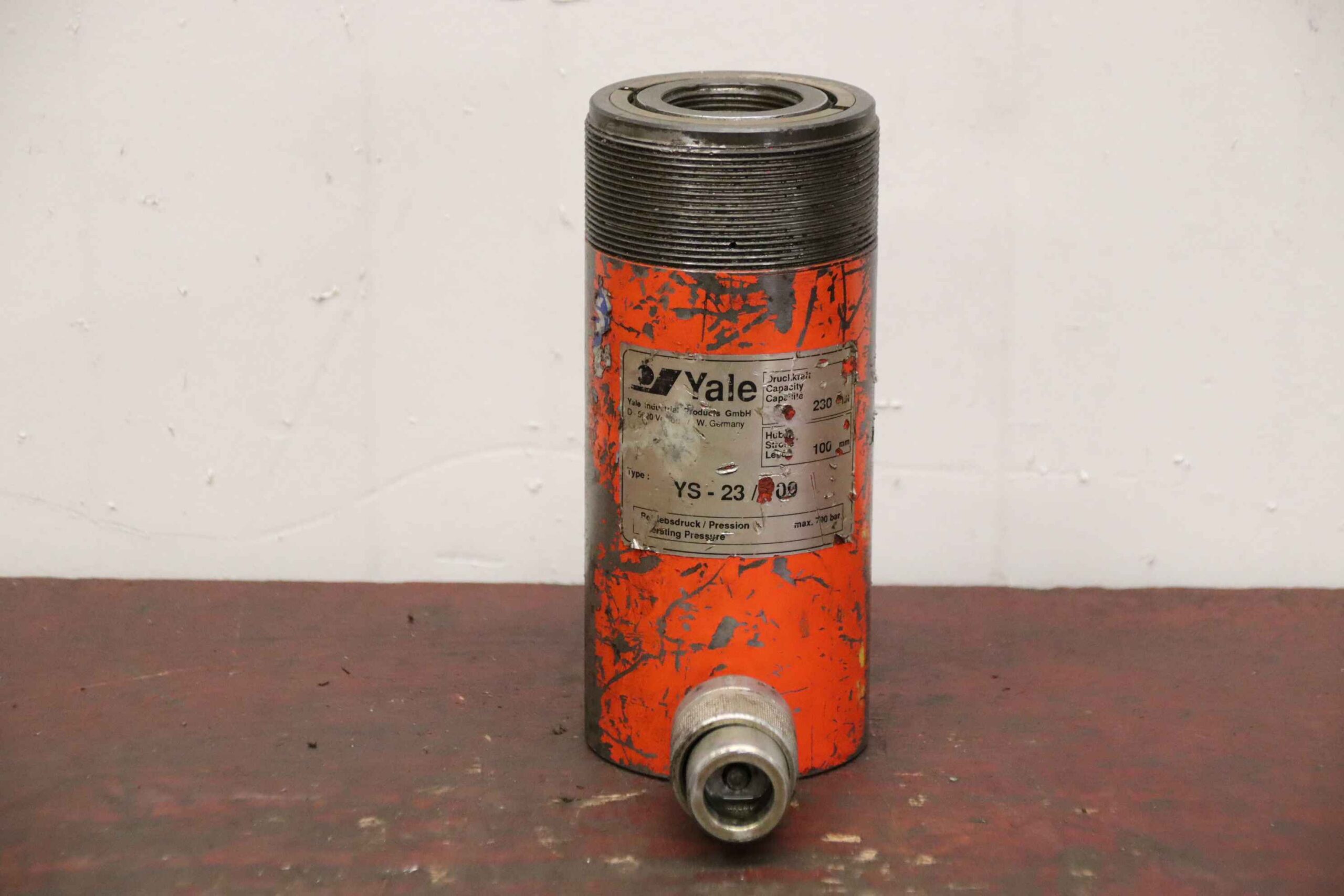 Kurzhub-Schwerlastzylinder 23 t Hub100 mm von Yale - YS-23/100 – Bild 3