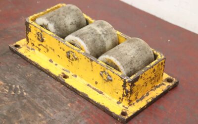 Maschinen-Transportrolle Panzerrolle 2 Stück von unbekannt - 360/185/H100 mm Kunststoffrollen