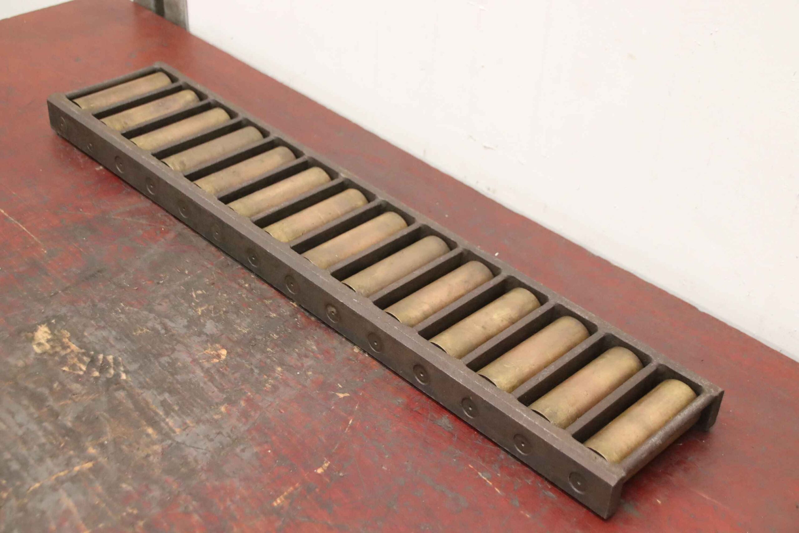 Maschinen-Transportrolle Panzerrolle 2 Stück von unbekannt - 805/160/H48 mm Messingrollen