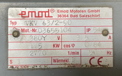 Fräsmotor für Kantenbearbeitungsmaschinen von Emod - VKV 63/2-90 – Bild 4