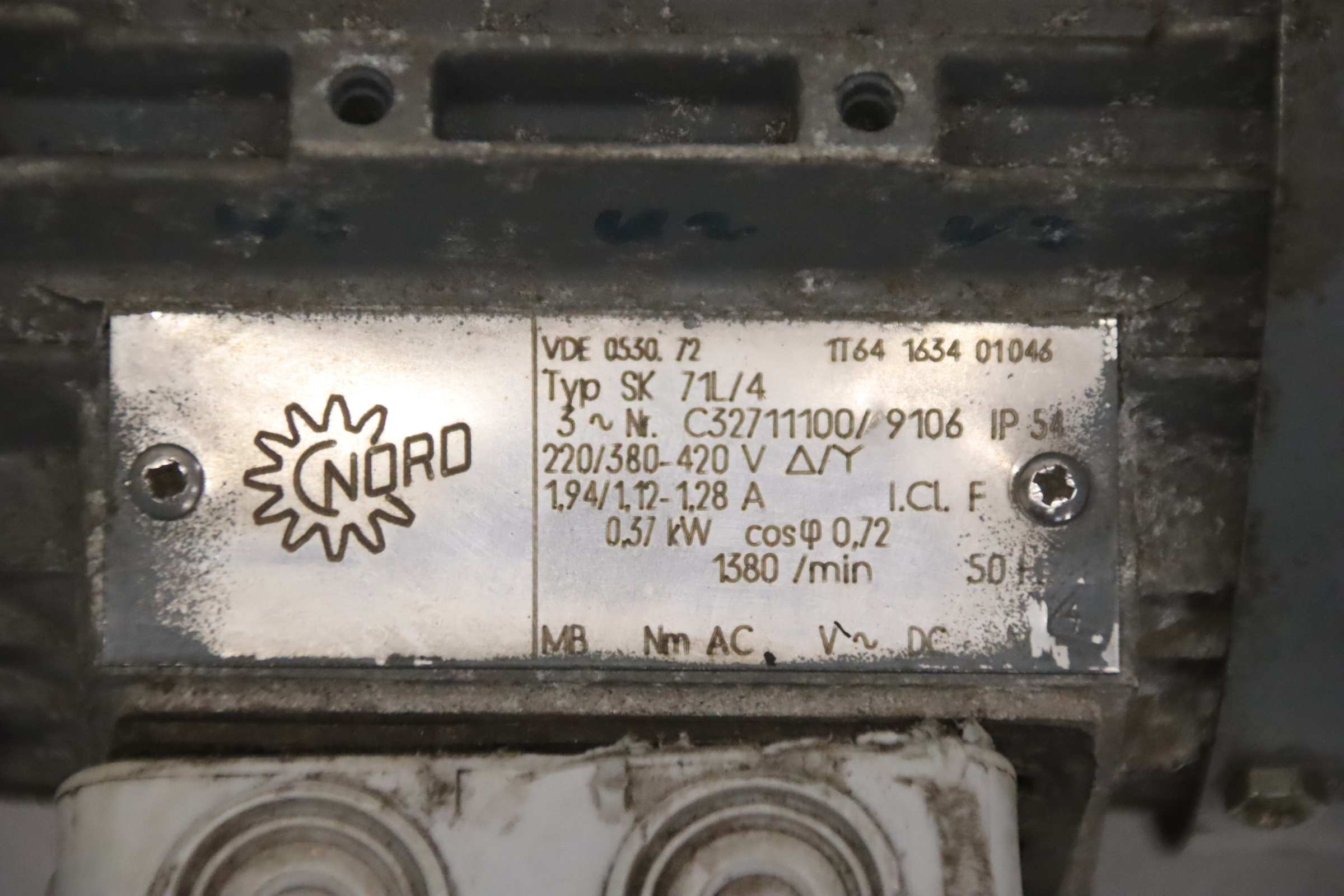 Getriebemotor 0,37 kW 45 U/min von Nord - SK12-71 L/4 SK 71 L/4 – Bild 4