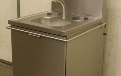 Desinfektionswaschbecken Edelstahl von Dürr** - Typ 700/670/H920 mm