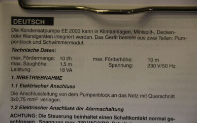 Kondensatpumpe für Klimaanlage von Eckerle - EE2000 – Bild 4