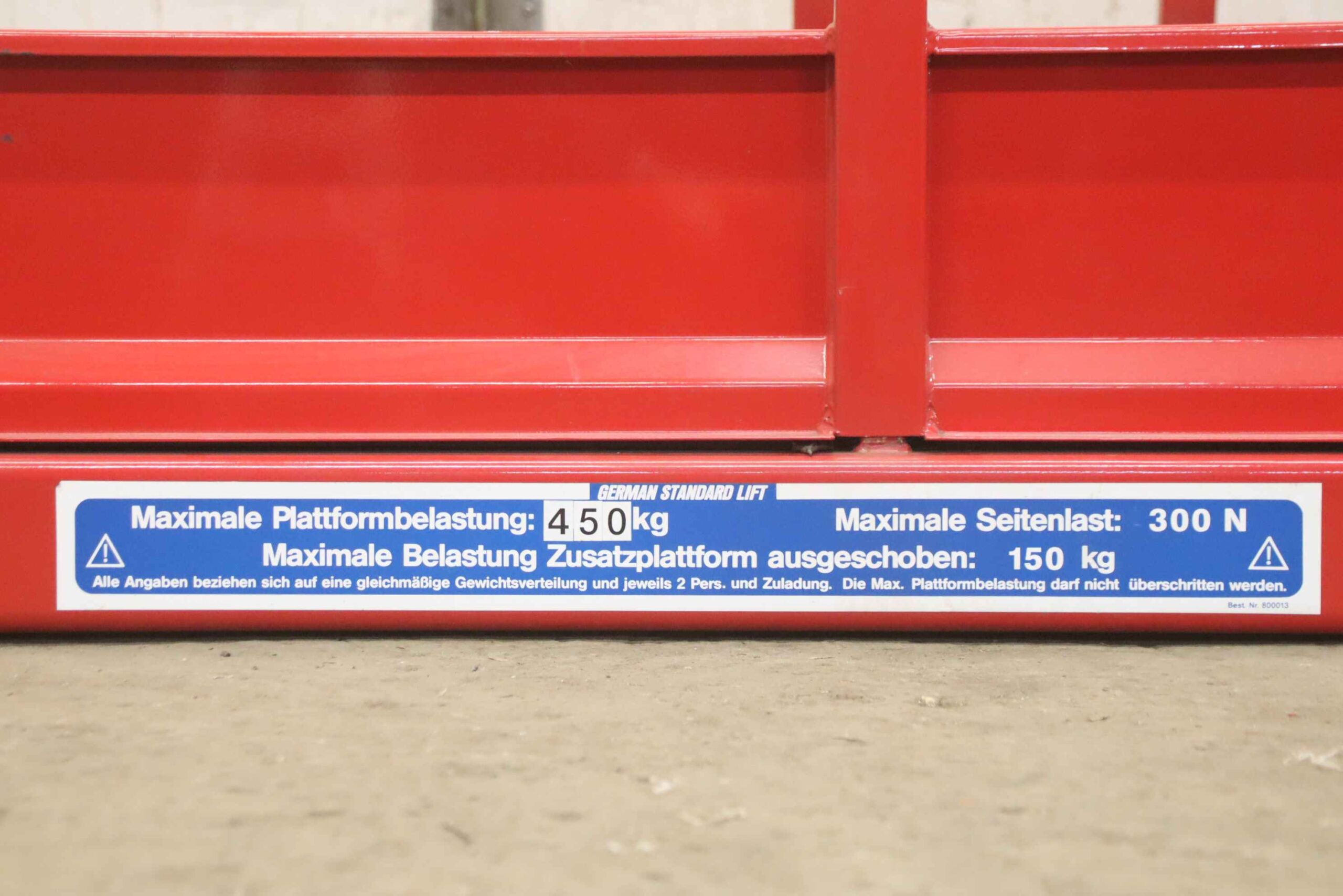 Arbeitsbühne von GSL - 3060/1150/H1300 mm ausziehbar – Bild 4